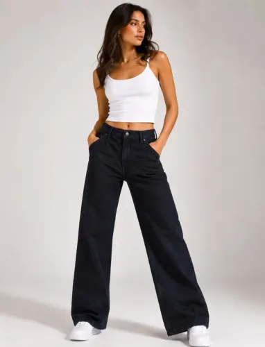 Calca Jeans Preto 
