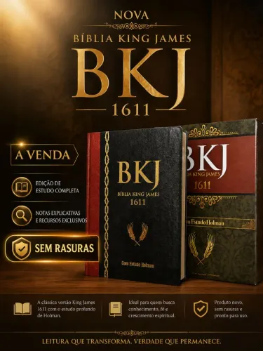 Bíblia de Estudos BKJ 1611 Holman - 6 Edição - COMO NOVA