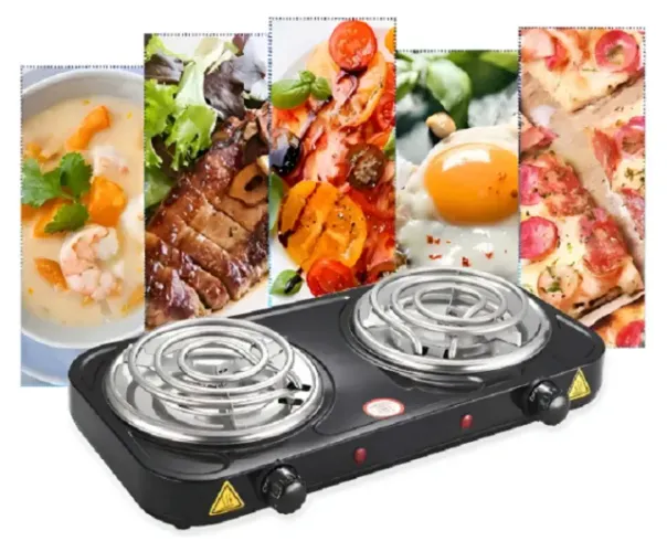 Fogão Elétrico Cooktop Bak Preto 2 Bocas 127v 2000w Novo e na caixa.