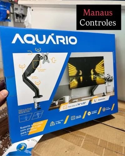 Suporte de Monitor Pistão a Gás Articulado 14 - 32 Polegadas 
