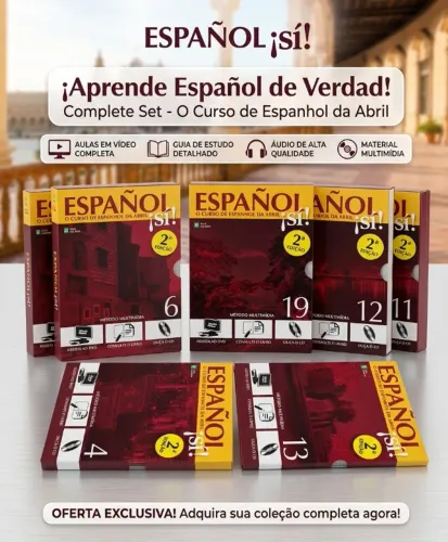 Curso Coleção Espanhol ¡Sí! - (Coleção Completa - 24 Fascículos) - Novos/LACRADOS!