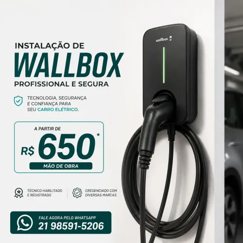 Instalação de Wallbox e Carregador para Carro Elétrico | Técnico Especializado<br>