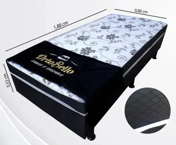 Cama box conjugada Solteiro D20 - ORTOBELLO