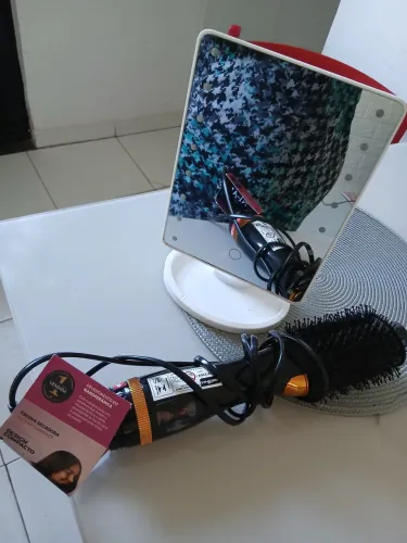 Escova modeladora + espelho 150 
