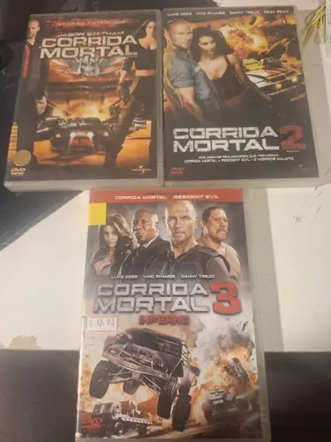 CORRIDA MORTAL 1,2,3 - DVDS ORIGINAIS - R&C DVDS
