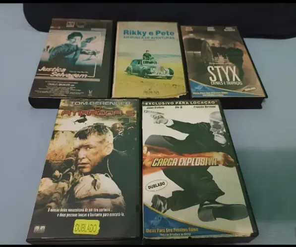 Combo 11 Fitas VHS - Filmes de Ação