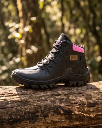 BOTA CATEPILLAR MOTOQUEIRO/ LONA feminina 