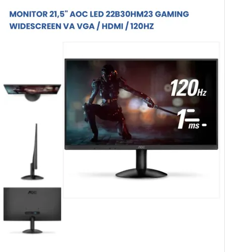 Monitor 21,5 AOC NOVO GARANTIA DE 1 ANO