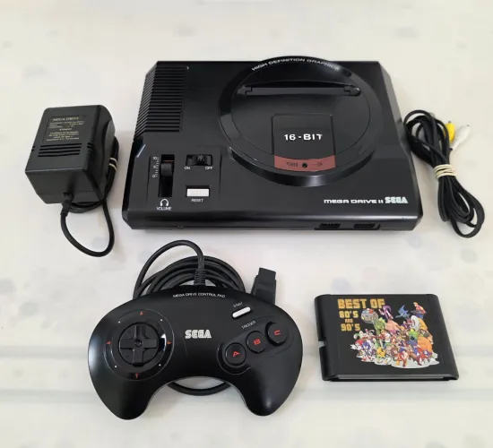 Mega Drive 2 Sem TMSS Completo + 1 Cartucho 196 Jogos.