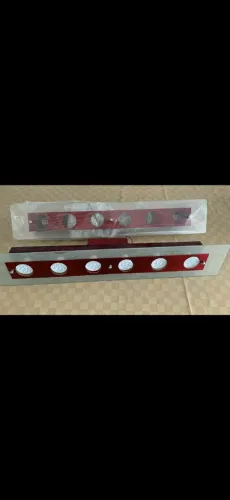 Lustre pendente Led vermelho novo