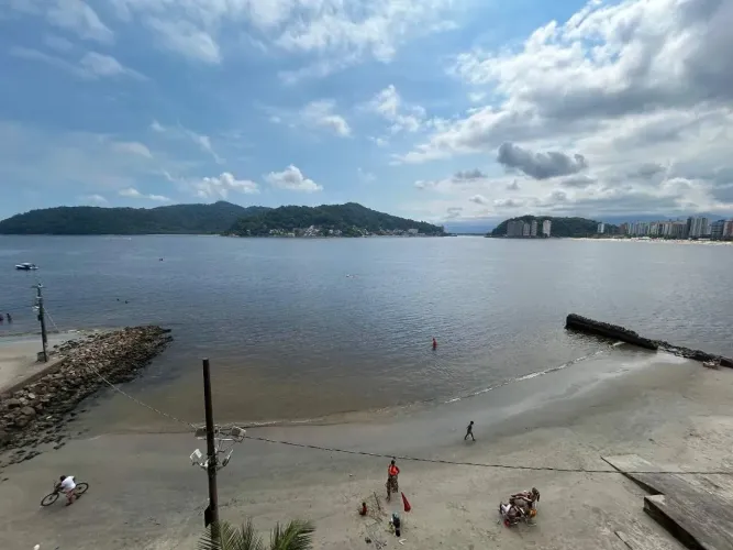 Apartamento frente mar no bairro Boa Vista em São Vicente
