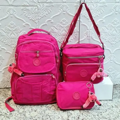 Promoção kit mochila 3 peças 
