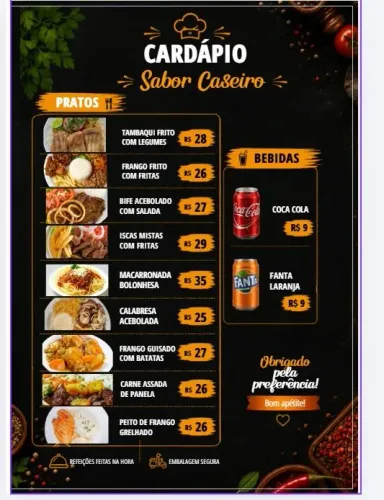 Restaurante sabor caseiro