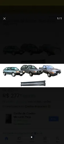 Spoiler lateral gol quadrado 