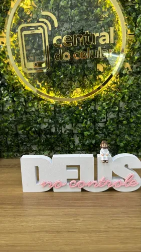 Placa Decorativa + Mini Jesus 