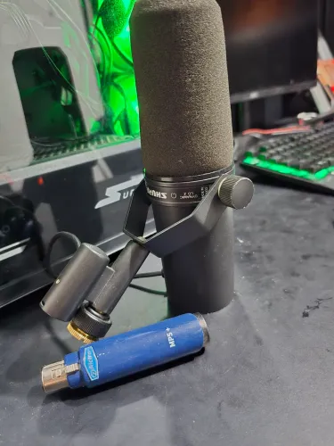 Microfone shure SM7B Podcast. Dinâmico. Som Profissional.