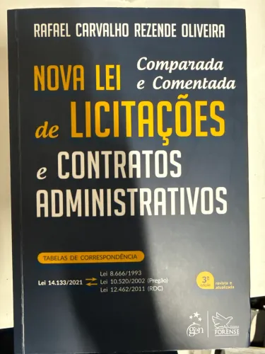 Nova lei de licitações e contratos administrativos- Rafael Rezende