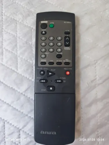 Controle Remoto RC-AVR14 Para VIDEO CASSETE AIWA