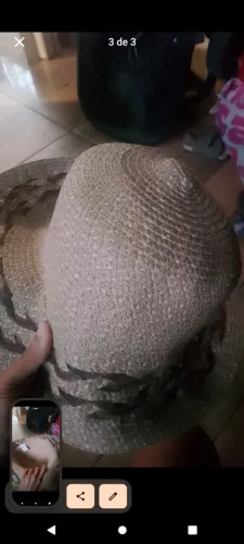 Chapéu feminino de verão