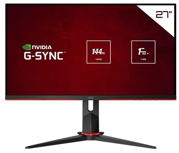Monitor Gamer, 144Hz IPS 1ms G-Sync Compatible 27G2, Preto