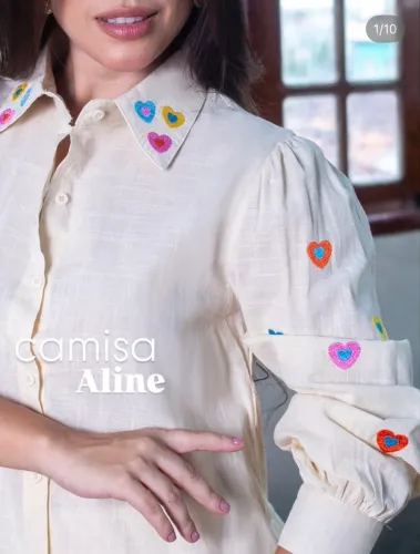 Camisa com corações