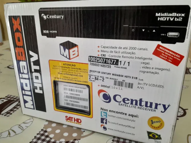 Receptor de Satélite Century MidiaBox HDTV