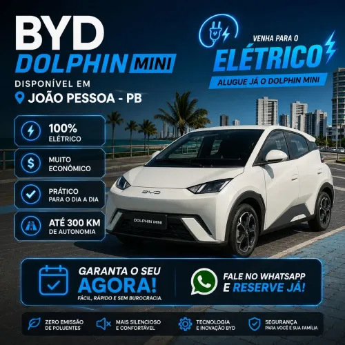 Locação de veículos elétricos- Dolphin Mini
