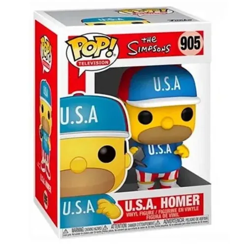 Funko Pop! Homer Simpson - USA - Colecionável