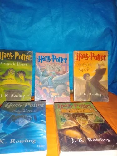 Coleção de 5 Livros Harry Potter