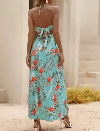 Vestido Longo Florido 