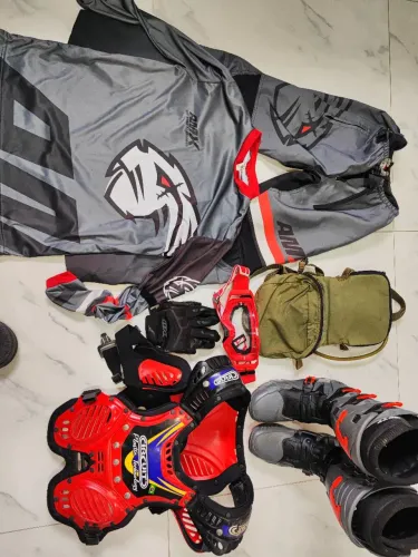 Kit roupa equipamentos motocross trilha
