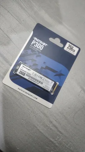 SSD Patriot P300, 256GB, M.2 NVME, Leitura 1700MBs e Gravação 1100MBs