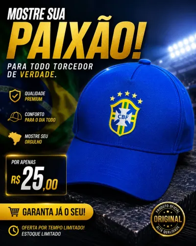 Boné do Brasil azul