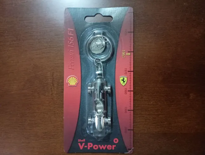 Chaveiro oficial Ferrari 156F1 coleção Shell V Power