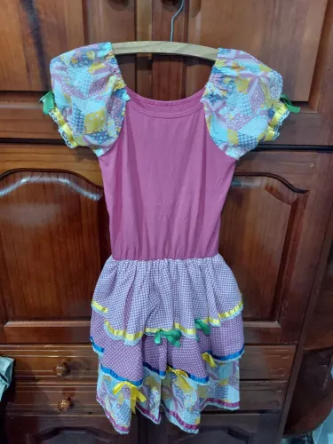 Vestido infantil festa junina - Tamanho G