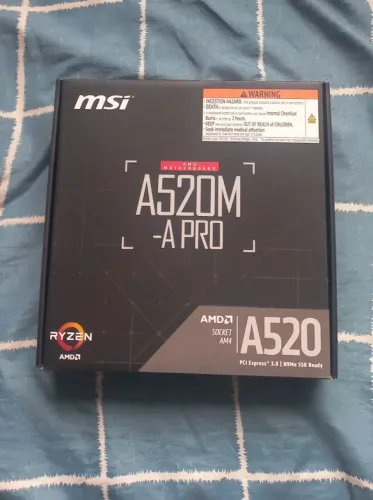 Placa-Mãe MSI A520M-A PRO