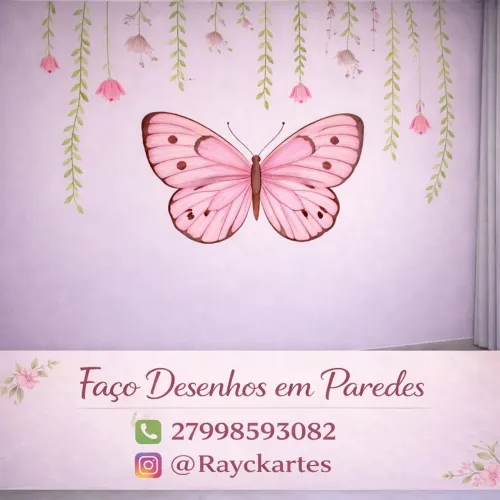 Desenhos em paredes 