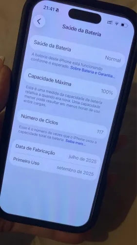 iPhone 16 pro 126gb bateria 100%