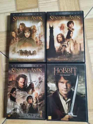 DVD Trilogia Senhor dos Anéis + DVD O Hobbit