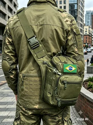 Mochila transversal bornal bolsa