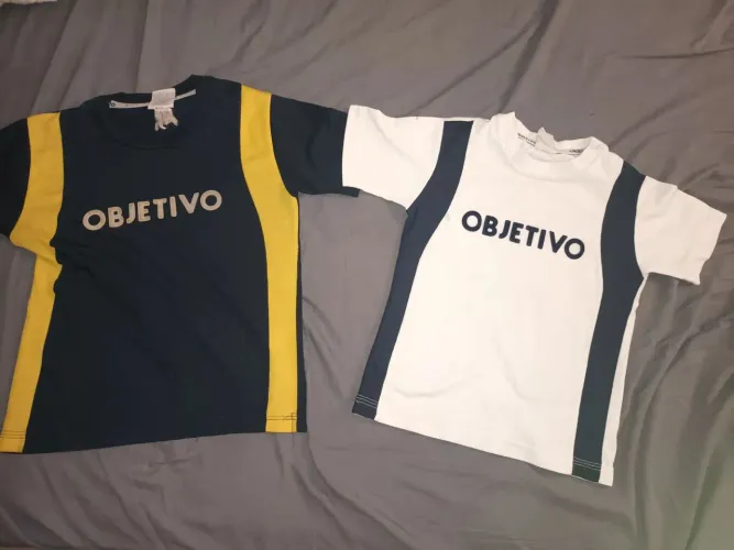 2 camisetas objetivo tam 4