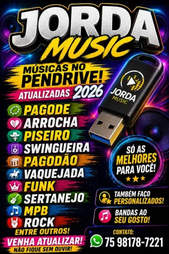 Música no PEN DRIVE ATUALIZADA.