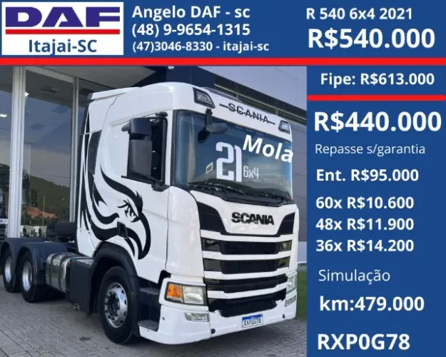 Scania R540 6x4 2021