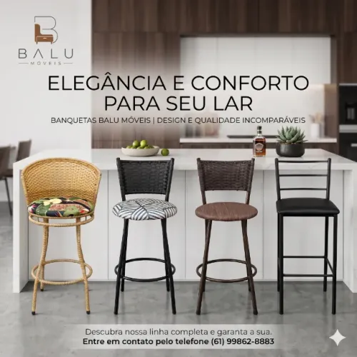Cadeiras, Banquetas e Mesas Modernas | Fabricação Própria