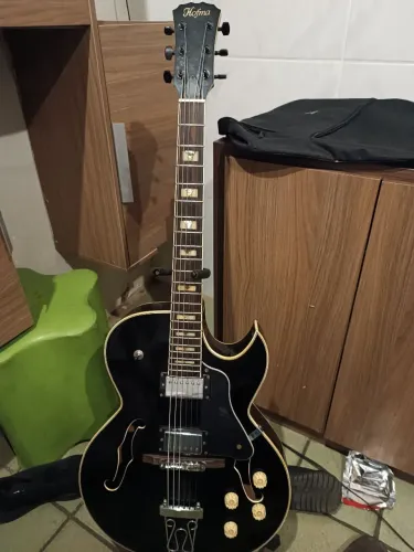 Guitarra les paul semi acústica hofma