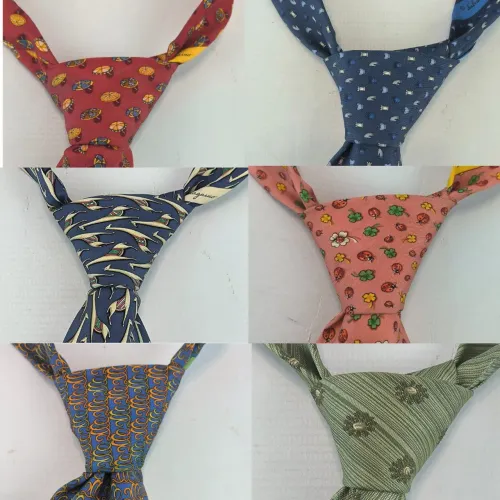 Coleção gravatas 100% seda Salvatore Ferragamo