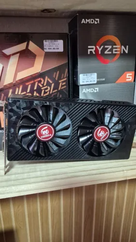 Placa de vídeo RX 580 8GB DDR5 Veineda nova, lacrada, com garantia!