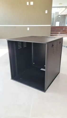 Mini Rack de parede 12u Com 1 ventoinha