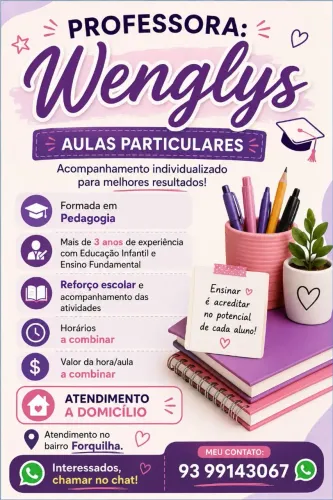 Aulas de reforço 