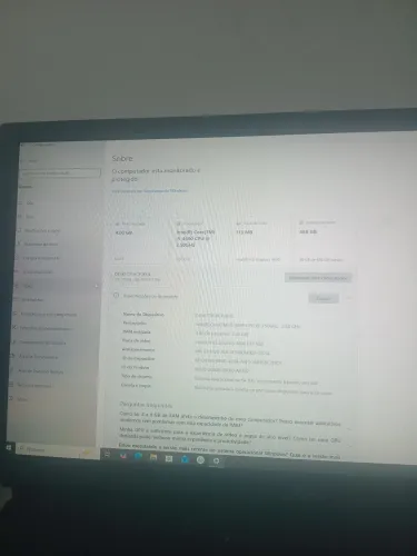 Cpu processador i5 466gb de HD e 4 gb de memoria RAM